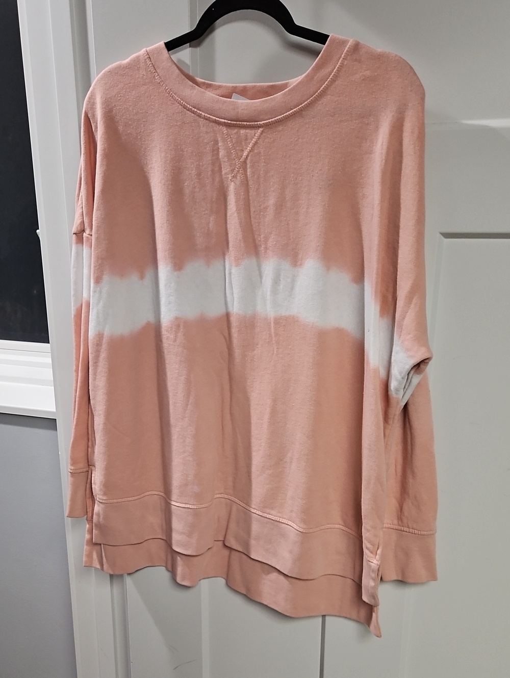 True Craft Pink & White Tie-Dye Crewneck Sweatshirt